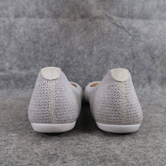 Allbirds Shoes Womens 8 Ballet Flats Tree Breezer Slip On Casual Breathable Grey - Picture 5 of 14